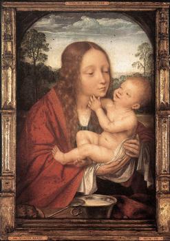 崑汀 馬西斯 Virgin and Child in a Landscape 崑汀 馬西斯 Virgin and Child in a Landscape